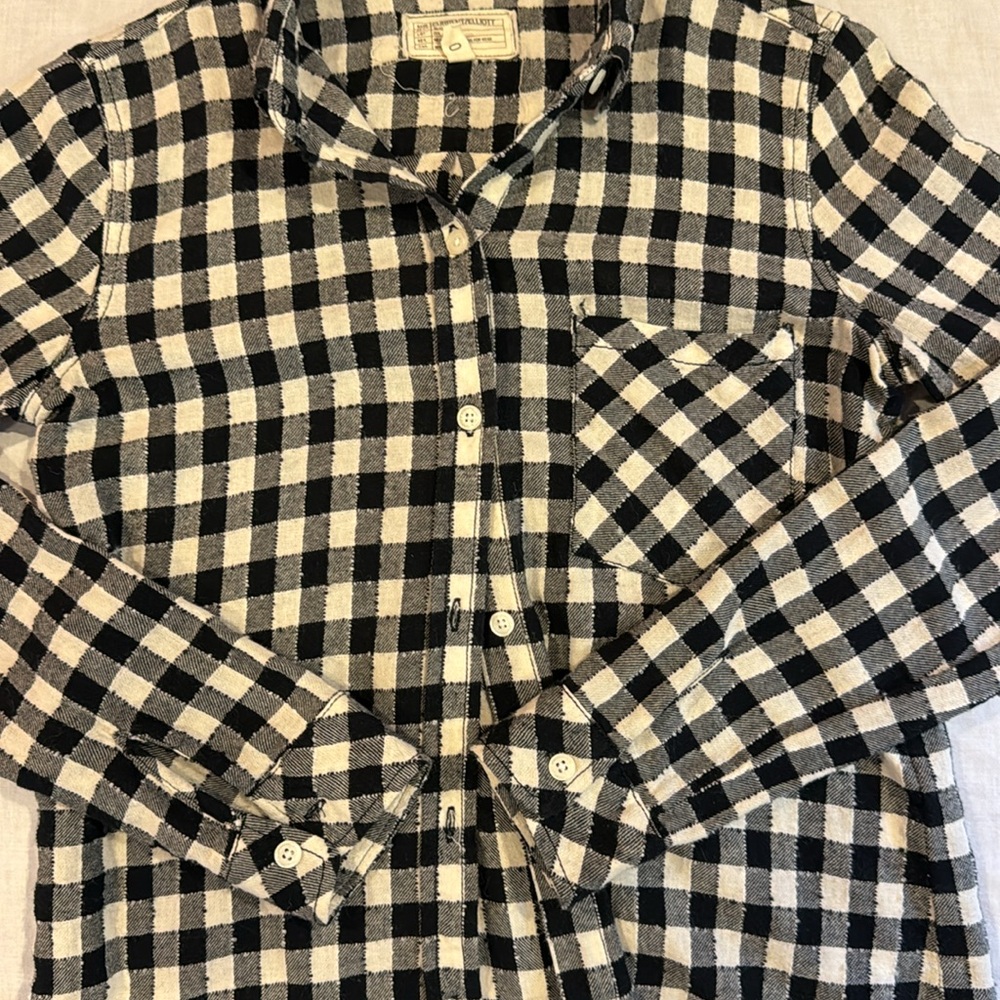Current/Elliot Plaid Flannel Button Down Blouse B… - image 3